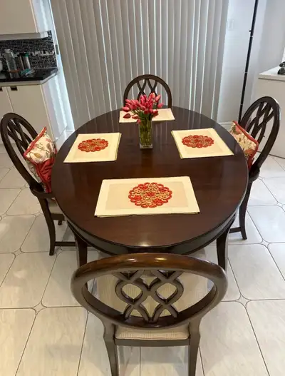 Oval Dining Table with 4 Chairs, View more