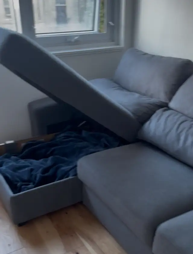 canape-lit sectionnel avec rangement sintra de structube in Chairs & Recliners in City of Montréal - Image 7