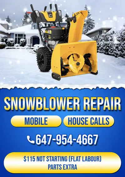 snowblower re pair on the spot ( mobile )(house calls ), View more