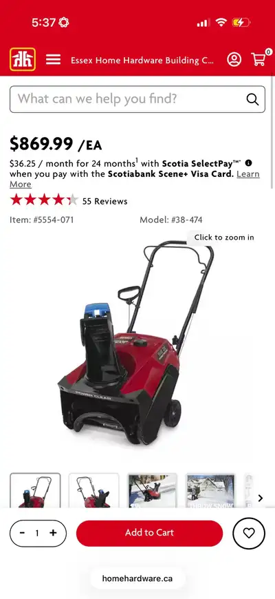 craftsman snowblower, View more