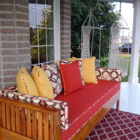 DAYBED WITH CUSTOM MADE CUSHION