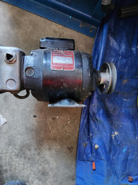 1/2 hp general electric motor 115 volt with switch and pulley