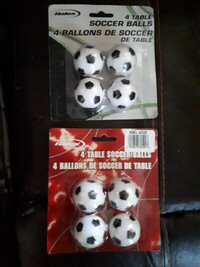 Foosball ball pack x 2 (4 in each) new in package $ave with me!