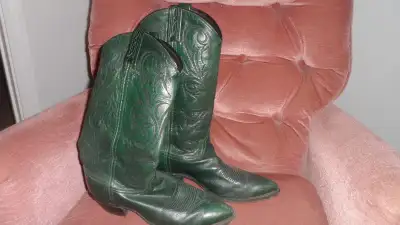 GREEN COWBOY BOOTS - LEATHER, View more