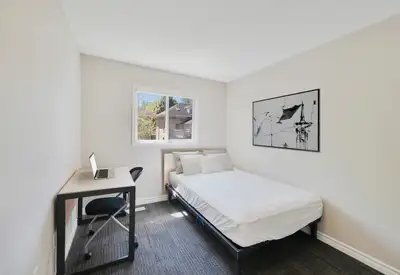 795 per month - includes wifi and parking spot- pet friendly