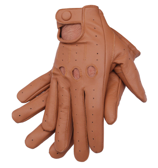 Men's Genuine Leather Handmade Driving Gloves with Knuckle Holes in Men's in Oshawa / Durham Region