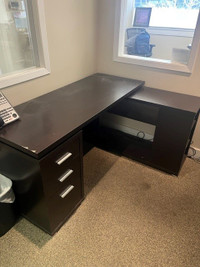 Desk with built in drawers