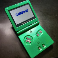 Nintendo Game Boy Advance GBA SP Backlit w/IPS Screen Rayquaza