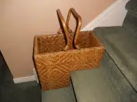 Wicker/Bamboo stair/step basket new condition