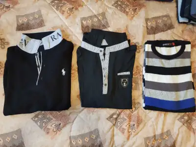 Lot 3 pull/polo taille L/G / Set of 3 polo size L, View more
