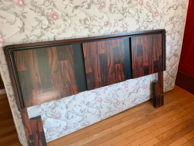 Vintage style queen size head board for sale. Very heavy.