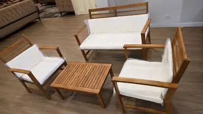 Wooden Patio Bistro Set, View more