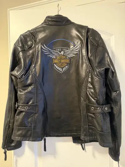 Harley Davidson Women’s Leather Riding Jacket XL LIKE, View more