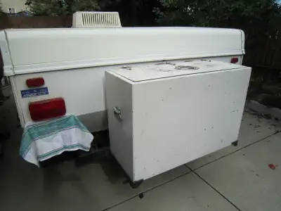 “Trailer-Bumper-Box” 40”x16”x26”h Made from light gauge Aluminum, Hermetically closed, lockable. Use...