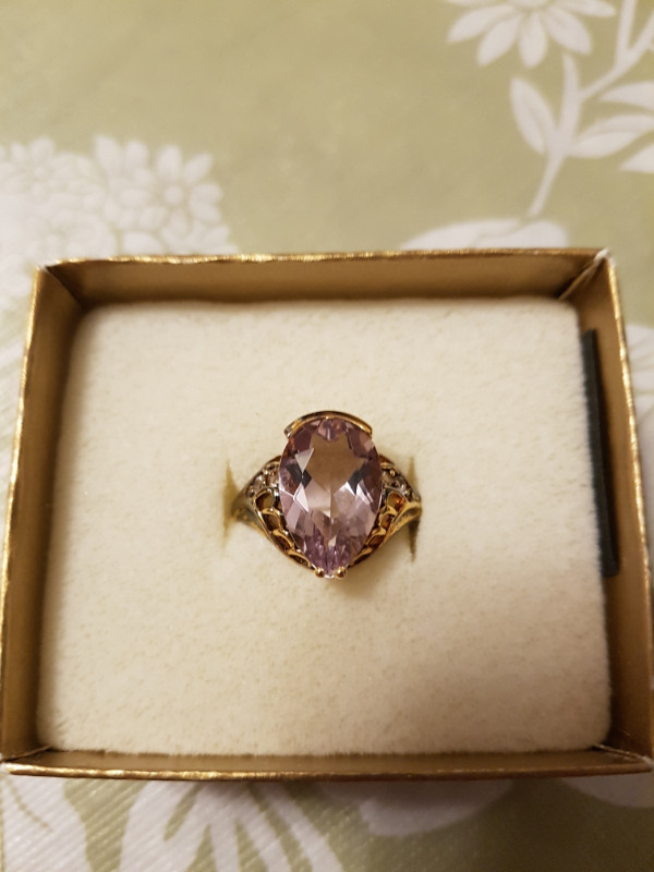 NEW Sterling Silver size 10 Amethyst Ring $55. in Jewellery & Watches in Thunder Bay - Image 2