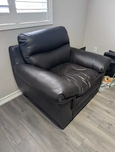 Faux leather chair, View more