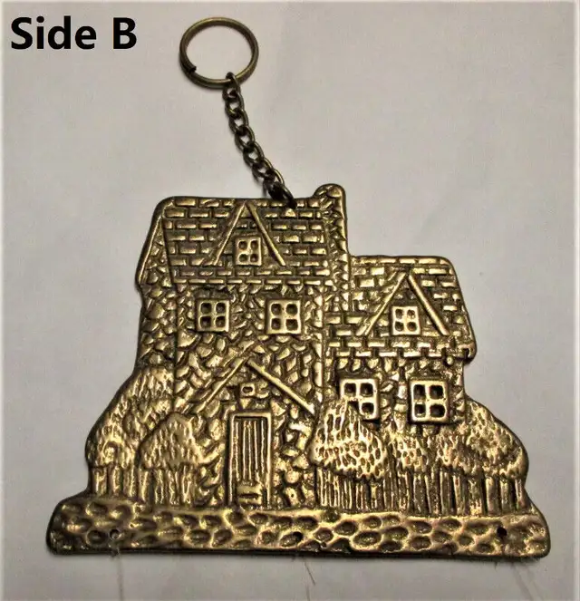 Rare Vintage Copper House & Cows Wind Chime, Handmade, Very Good | Arts ...