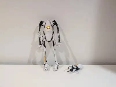 Portal 2 P-BODY 7” Action Figure LED Aperture NECA Valve, View more