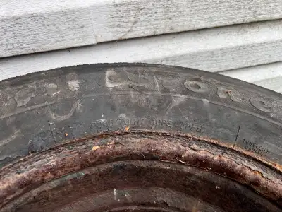 Steel rims with winter tires from 2017 Chevy Traverse. Should get one winter season with whats left....