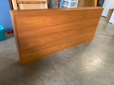 mid century queen teak headboard, View more