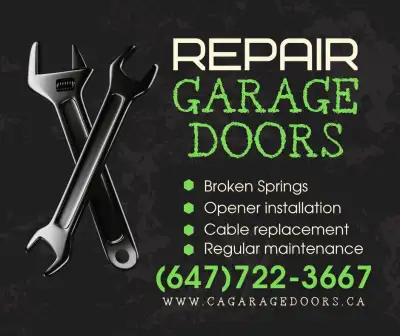 Garage Door and Openers Repair - Installation - Services 24/7, View more