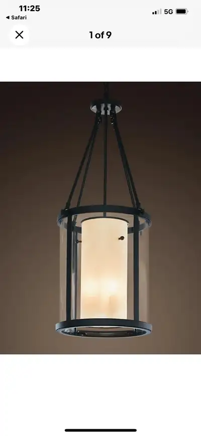 Rare no longer available Restoration hardware small Quentin entry light Brand new never installed DI...