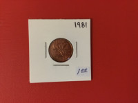 1981 Canada   small penny