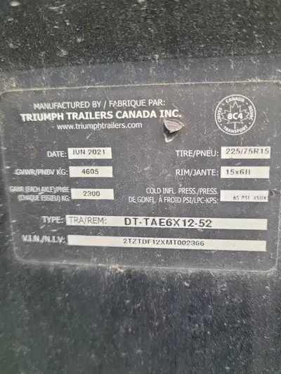 2021 Dump trailer forsale