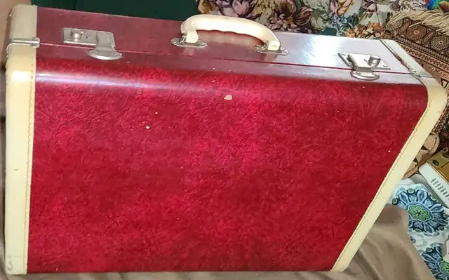 Vintage Suitcase with keys. 64959982811393121