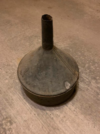 Large Metal Funnel for Heavy Machinery