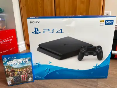 Sony PS4 Slim 500GB w/ all OG packaging, View more