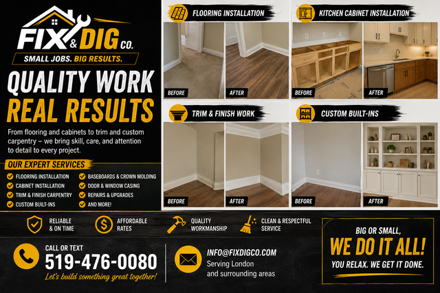 FIX & DIG CO. – Flooring, Cabinetry & Carpentry487707853655255041