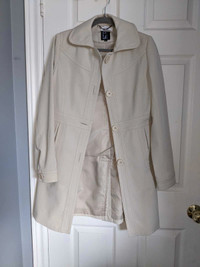 Ladies button trench coat