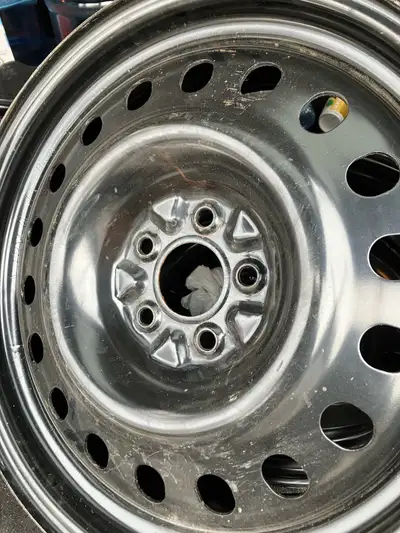 $80 4 almost brand new RSW black steel rims with less than 1000 kms. In brand new condition. 114.3mm...