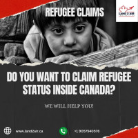 REFUGEE CLAIM WITH LAND2AIR IMMIGRATION-+19057540576