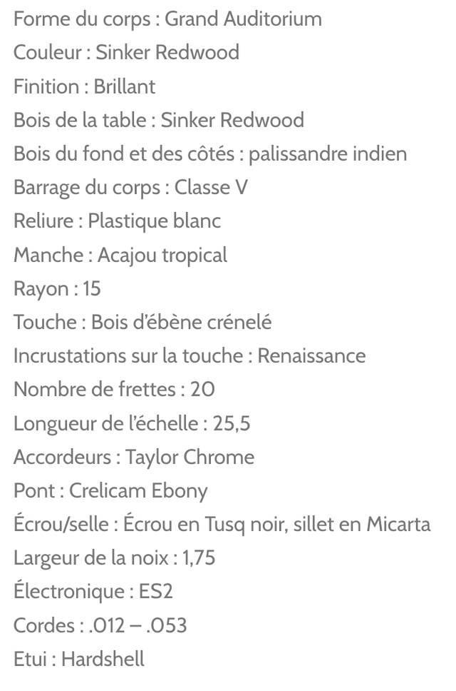 Guitare Taylor 414cd LTD Sinker Redwood in Guitars in Sherbrooke - Image 11