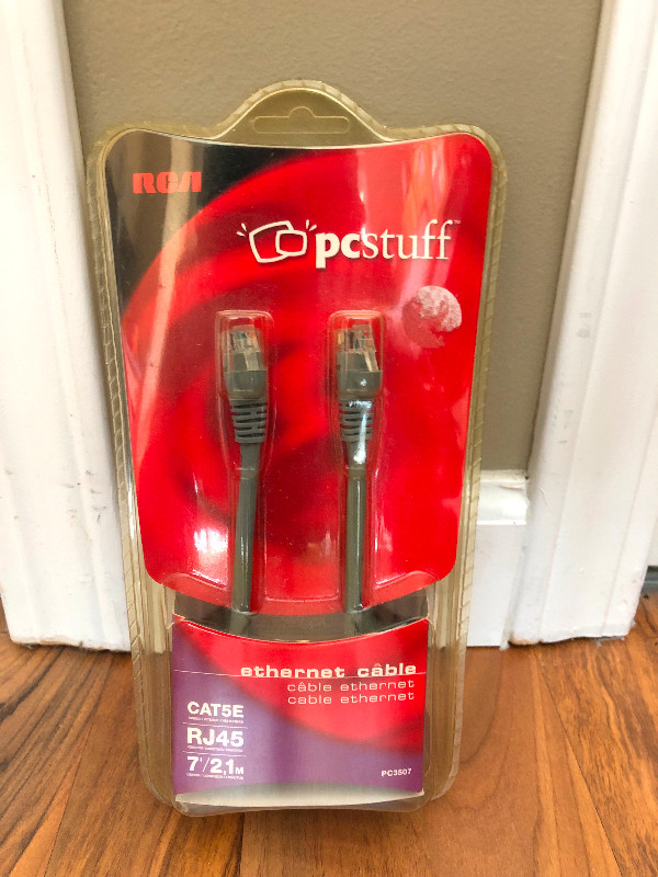 RCA PCSTUFF 7 FT CAT5E RJ45 ETHERNET CABLE in Cables & Connectors in Sunshine Coast