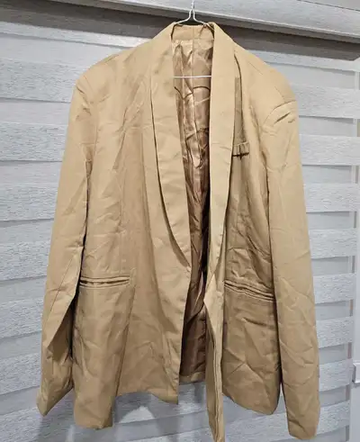 Tan Blazer Wrap Style Men's Large, View more