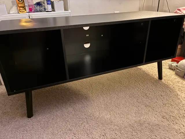 black tv stand in TV Tables & Entertainment Units in Winnipeg - Image 3