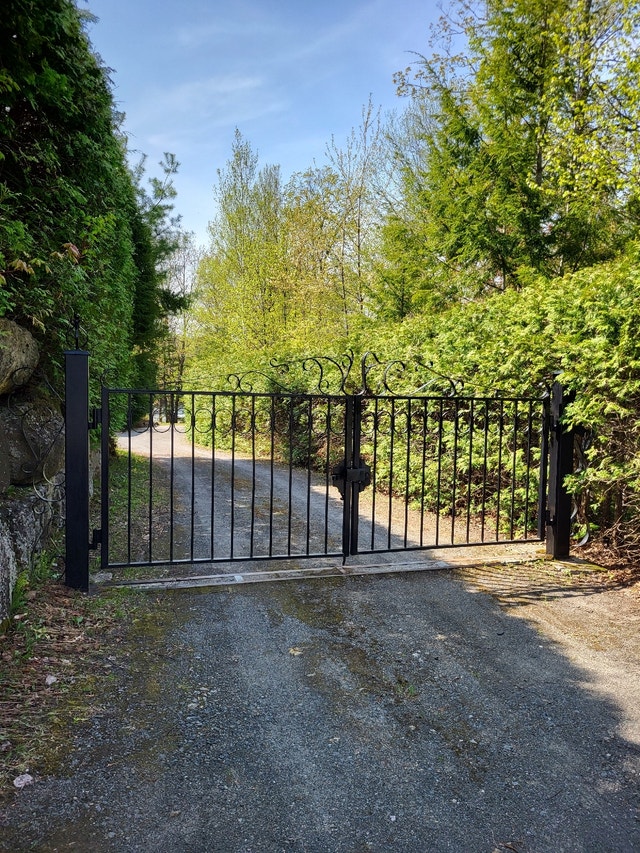 Barrière en fer Cast Iron Driveway Gate + Posts Terrasses et