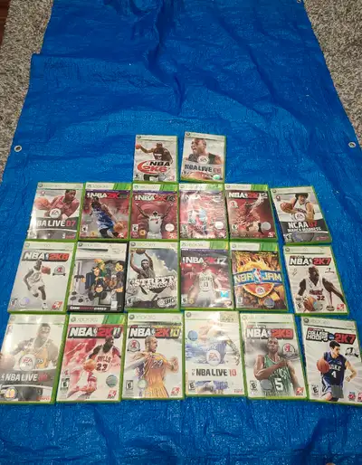 Nba live, NCAA Basketball and NBA Gamrs For Xbox 360, View more