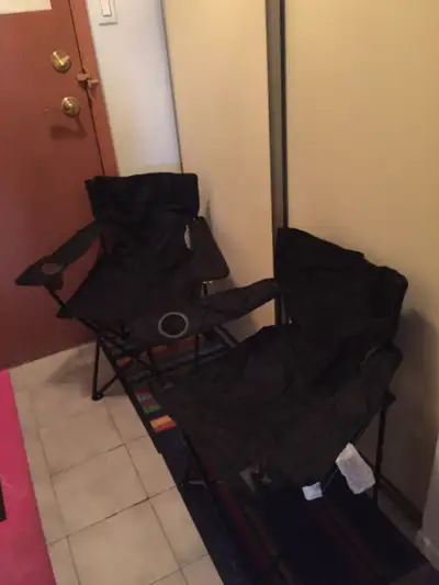 Folding Camping / Patio Chairs X 2 - NEW, View more