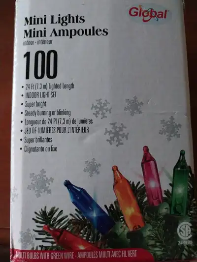 Christmas lights offer Total 25 sets. Get indoor mini lights at discounted price. Indoor mini lights...