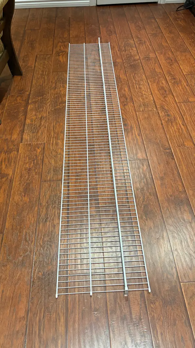 White Fixed Mount Steel Closet Organization Wire Shelf in Storage & Organization in Oakville / Halton Region - Image 2