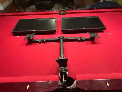 Matching Dual 23" Acer 1080p Monitors with Desk Mount Arm, View more