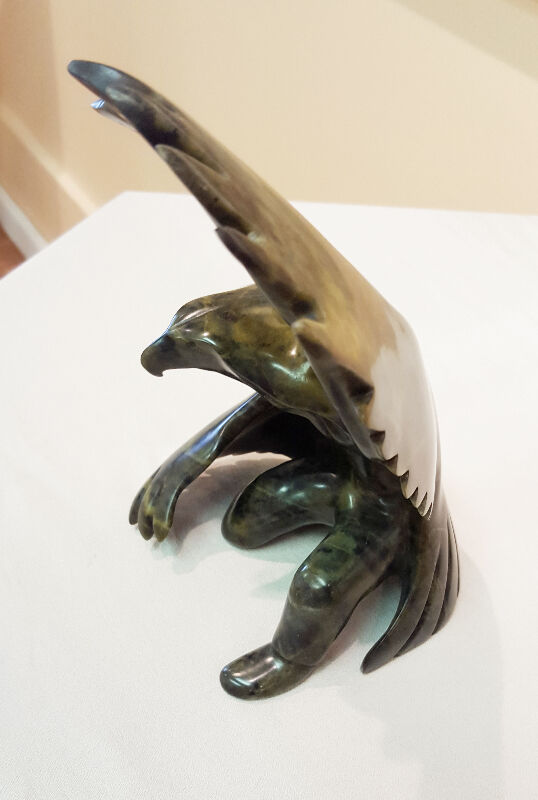 Transformation (Eagle/Warrior) Aboriginal Soapstone carving Arts