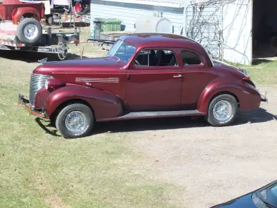 1939 chev coupe .327 automatic .10 bolt rearend 27.500 call dave 902 897 4242