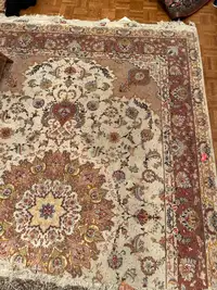 Persian Silk/Wool Area Rug Carpet 3 x 2 m.