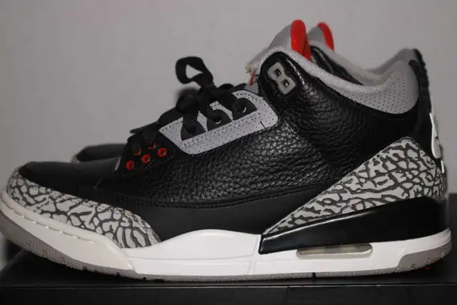 air Jordan 3  black cement 2018  in Men's Shoes in City of Toronto - Image 6