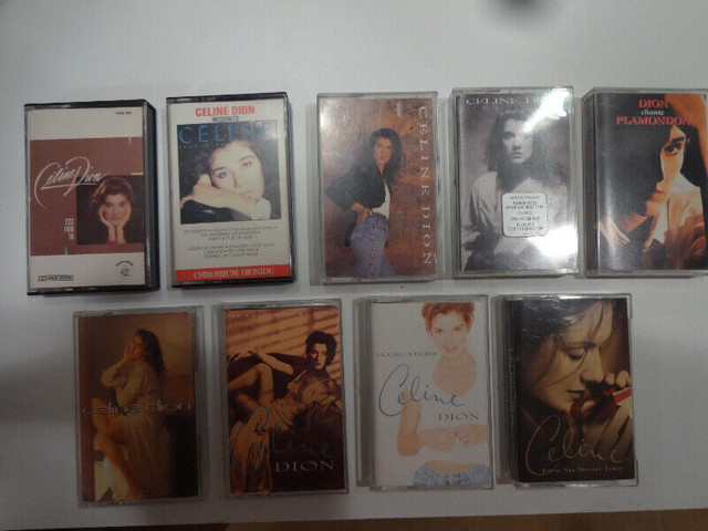 celine dion cassettes 4 track lot de 7 dans Art et objets de collection  à Longueuil/Rive Sud